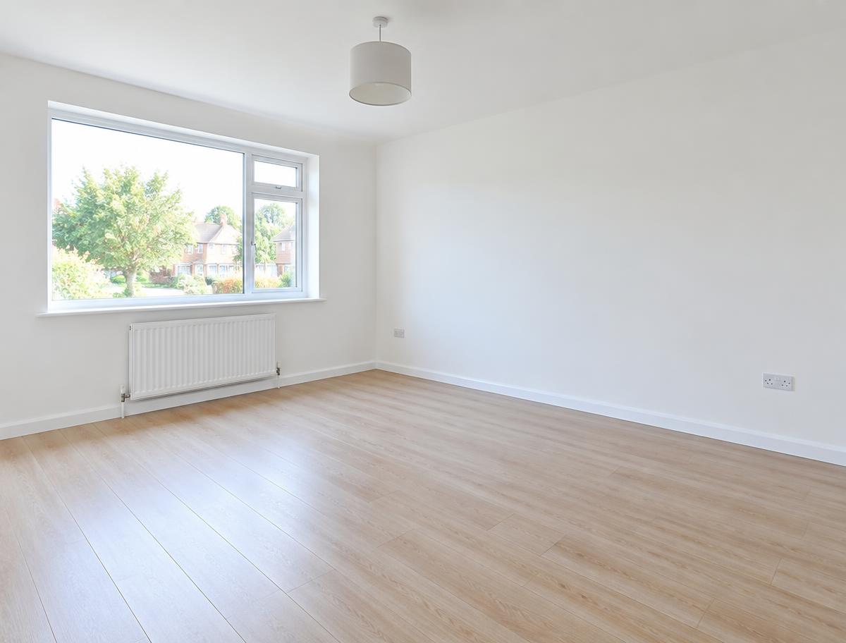 Besenrein geräumter und gereinigter Wohnraum nach abgeschlossener Räumung